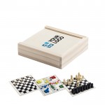 Caixa de madeira personalizável com jogos vista principal
