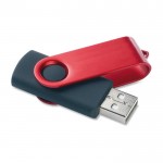 Pen drive com clipe colorido e velocidade 3.0 cor vermelho