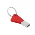 Pen usb de silicone personalizado com logotipo  cor vermelho