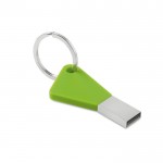 Pen usb de silicone personalizado com logotipo  cor verde lima