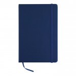 Cadernos personalizados de páginas com riscas cor azul