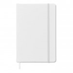 Cadernos personalizados de páginas com riscas cor branco