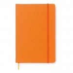Cadernos personalizados de páginas com riscas cor cor-de-laranja