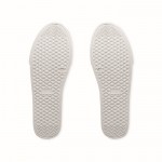 Sapatilhas leves de couro sintético com sola de borracha, tamanho 38 cor branco décima vista
