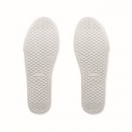 Sapatilhas de couro sintético com sola de borracha e leves, tamanho 39 cor branco décima vista