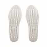 Sapatilhas leves de couro sintético com sola de borracha, tamanho 41 cor branco décima vista