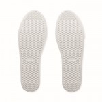 Sapatilhas leves de couro sintético com sola de borracha, tamanho 42 cor branco décima vista