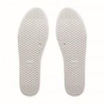 Sapatilhas leves de couro sintético com sola de borracha, tamanho 45 cor branco décima vista
