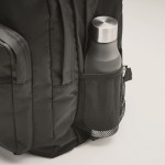 Mochila para portátil de poliéster rPET com bolsos e acolchoada 15'' cor preto vista fotografia quinta vista