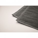Toalha SEAQUAL® algodão e poliéster reciclado 500 g/m2 de 70x140cm cor cinzento vista fotografia quinta vista
