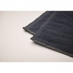 Toalha SEAQUAL® algodão e poliéster reciclado 500 g/m2 de 100x170cm cor azul vista fotografia quinta vista