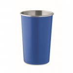 Copo reutilizável de aço inoxidável reciclado 300ml cor azul real