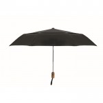 Guarda-chuva dobrável antivento de polialgodão 190T Ø 99 cm cor preto