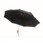 Guarda-chuva dobrável antivento de polialgodão 190T Ø 99 cm cor preto segunda vista