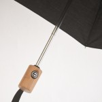 Guarda-chuva dobrável antivento de polialgodão 190T Ø 99 cm cor preto vista fotografia quarta vista
