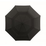 Guarda-chuva dobrável antivento de polialgodão 190T Ø 99 cm cor preto quinta vista