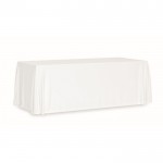 Toalha de mesa retangular poliéster para eventos 280x210cm 180 g/m2 cor branco