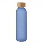 Garrafa colorida de vidro personalizada 500ml Crystal Resistant cor azul