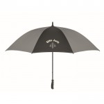 Guarda-chuva de pongee refletivo com abertura manual e cabo reto 30'' cor preto vista principal