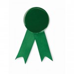 Laço metálico comemorativo de várias cores com clipe metálico cor verde