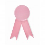 Laço metálico comemorativo de várias cores com clipe metálico cor cor-de-rosa