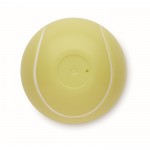 Bálsamo labial de ABS em forma de bola de ténis sabor baunilha SPF10 cor amarelo quinta vista