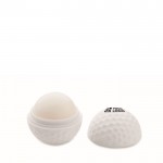 Bálsamo labial de ABS em forma de bola de golfe sabor baunilha SPF10 vista principal