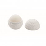 Bálsamo labial de ABS em forma de bola de golfe sabor baunilha SPF10 cor branco
