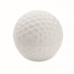 Bálsamo labial de ABS em forma de bola de golfe sabor baunilha SPF10 cor branco segunda vista