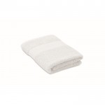 Toalha macia e absorvente de 100% algodão orgânico 360 g/m2 50x30 cor branco