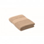 Toalha macia e absorvente de 100% algodão orgânico 360 g/m2 50x30 cor marfim