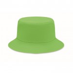 Chapéu de pescador em algodão em várias cores 260 g/m2 cor verde-lima
