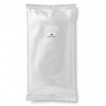 Pack de 10 toalhitas húmidas para limpeza, em saco cor branco