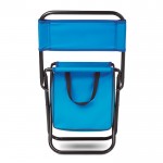 Cadeira dobrável para exterior com geleira cor azul real quarta vista
