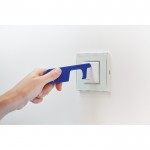 Porta-chaves higiénico para publicidade cor azul quarta vista