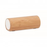 Coluna com caixa de bambu personalizável cor madeira