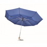 Guarda-chuva com cabo em bambu para brindes cor azul real segunda vista