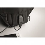 Práticas mochilas corporativas para portáteis cor preto vista fotografia
