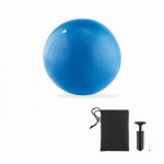 Bola de pilates ou yoga inflável cor azul