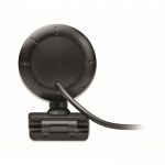 Webcam com microfone e anel luminoso cor preto sexta vista