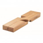 Suporte de mesa de bambu cor madeira primeira vista