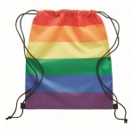 Mochila de cordas arco iris cor multicolor segunda vista