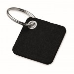 Porta-chaves de feltro RPET cor preto