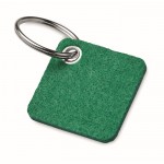 Porta-chaves de feltro RPET cor verde