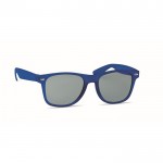 Óculos de sol clássicos com armação reciclada cor azul