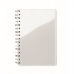 Cadernos reciclados personalizados cor branco