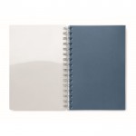 Cadernos reciclados personalizados cor azul real segunda vista