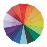 Guarda-chuva grande com arco-íris cor multicolor terceira vista