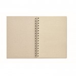 Caderno com papel feito de erva cor bege segunda vista