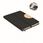 Caderno de capa dura com suporte cor preto